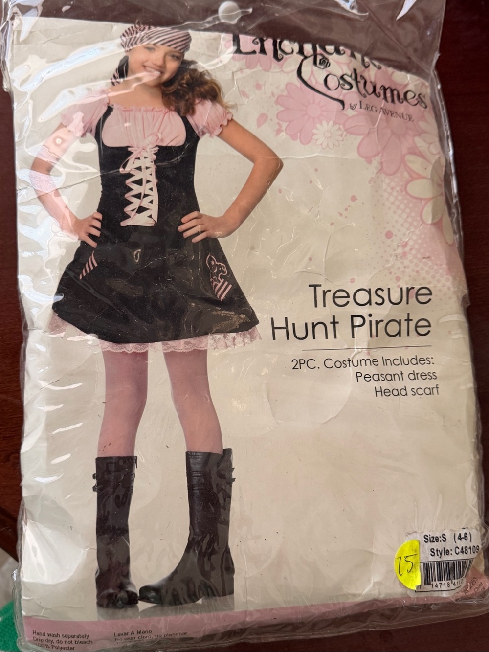 Treasure Hunt Pirate Kids Costume by LIQ Avenue - Black & Pink